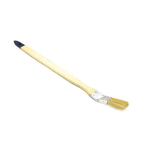 Кисть радиаторная плоская  25мм (1"), с деревянной ручкой натур. щетина ВАРЯГ (12/300)